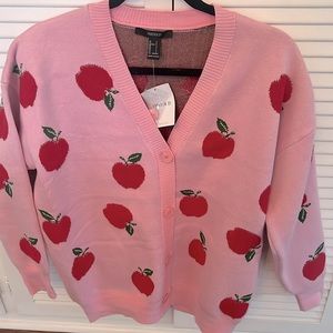 Forever 21 apple cardigan